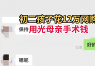 初二学生网购花光母亲12万手术费 子不教父之过吗